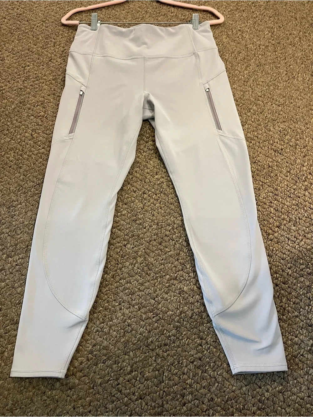 Athleta Rainier High Rise Legging Orion Gray Cold Weather Fleece Tight MINT | L